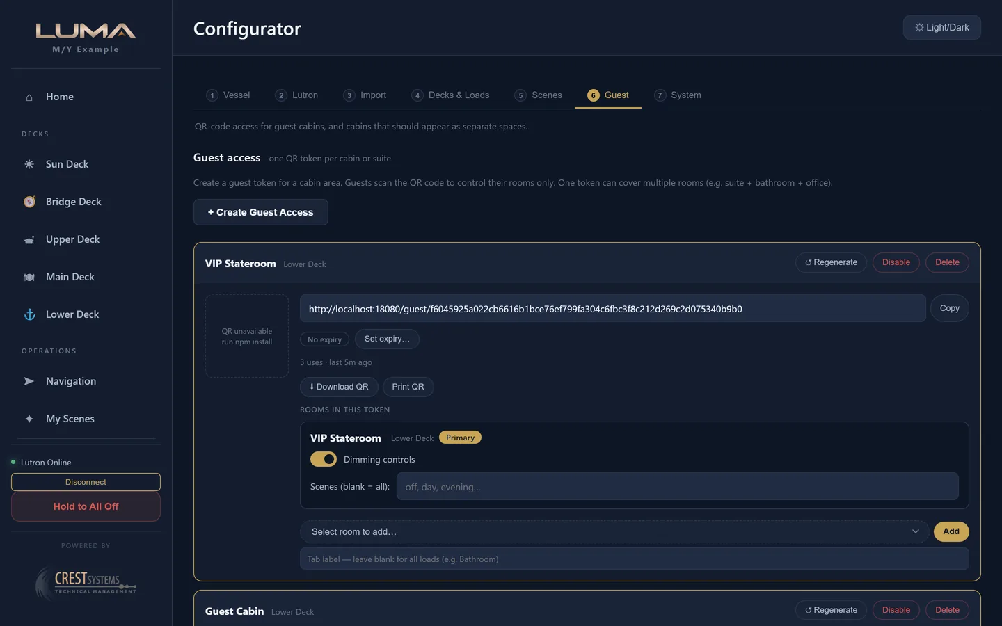 Configurator step 6, Guest