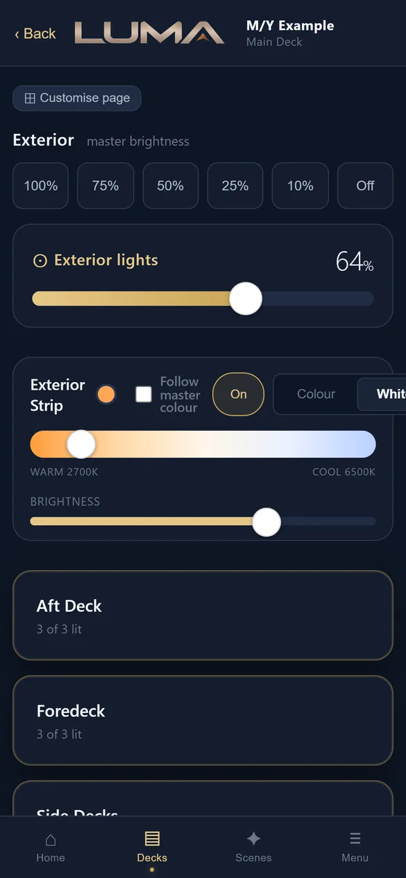 Main Deck on a phone